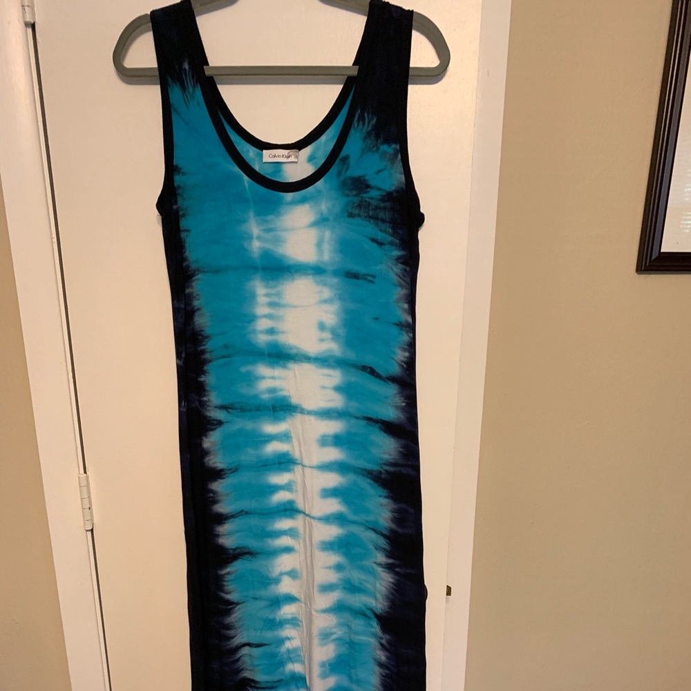 Tie dye maxi dress